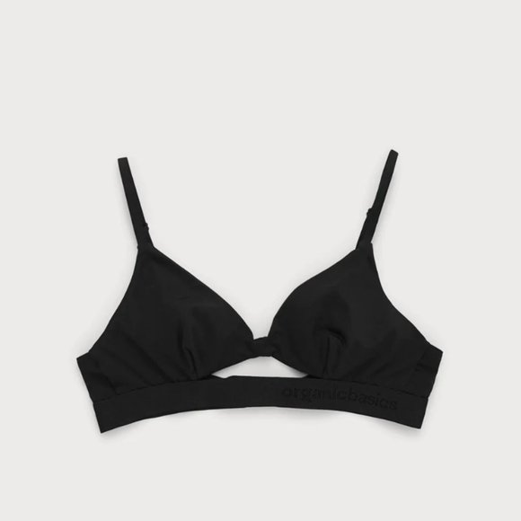 Organic Basics Tencel Lite Bralettes in black and pink, L - Picture 2 of 15